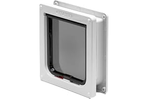 Cat Mate Lockable Cat Flap with Door Liner, White