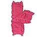 Bowbear Little Girls 3 Pair Gathered Ruffles Leg Warmers, Lilac, Cherry Red, Fuschia