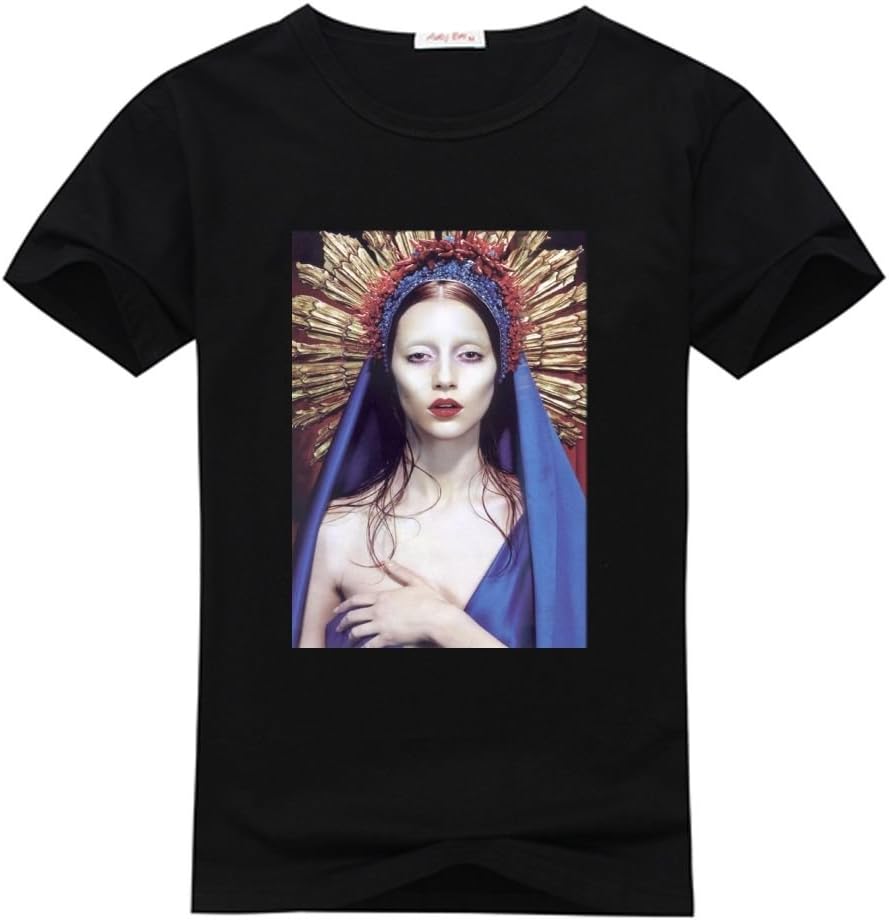 ZHBtshirt Custom Lady Gaga Men's T-shrits, DIY Lady Gaga 100% Cotton Crew Neck T-Shirt