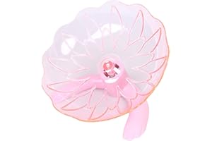 LAMPHLE Hamster Exercise Toy Quiet Rotation Activity Venue Relieve Boredom Small Animal Running Sports Wheel Toy Cage Accessories Pink