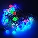 LEDwholesalers LED Color-Changing Linkable 16 Feet Christmas Light String with 50 RGB Globes with White Wires, X072RGB ÿ