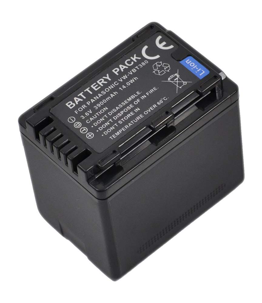 Amsahr Digital Battery for Panasonic VW-VBT380, HC-V Series HC-V110, V130, V160, V180