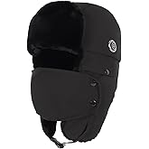 Heated Trapper Hat with 5V Rechargeable Battery, Warm Faux Fur Hunting Hat Outdoor Windproof Winter Hat for Men and Women