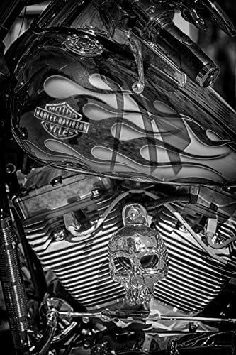 Harley Davidson Gift Motorcycle Wall Art Harley Decor Man Cave Wall Print Gift For Dad Boyfriend Gift