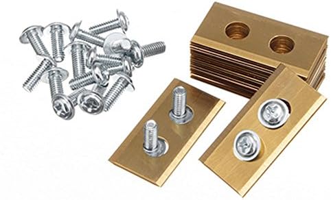 30 Pcs Golden Titanum Coated Robot Mower Replacement Blades Fit for WORX ROBOT LAWN MOWER Cutters