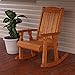 Amish Heavy Duty 600 Lb Mission Pressure Treated Rocking Chair (Cedar Stain)