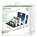 Okra 7-Port Hub USB Desktop Universal Charging Station Multi Device Dock for iPhone, iPad, Samsung Galaxy, LG, Tablet PC and all Smartphones and Tablets (White)