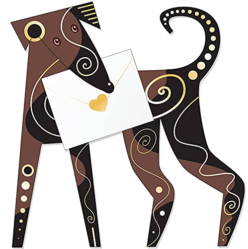 3D - Stand up, Fold Out Card, Dog Shape Card - Zola #SDC143