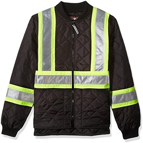 Quilted Safety Jacket, M, Black