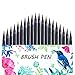 Firbon 21 Watercolor Brush Marker Pen, Water Based Brush Pen Set with Soft Flexible Tips for Coloring Books, Calligraphy, Drawing and Writing - Non Toxic