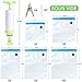 Sous Vide Bags Kit for Anova Cookers-25 Reuseble Food Vacuum Sealed Bags, Sous Vide Cooker Practical for Food Storage and Cooking, 2 Hand Pump, 2 Bag Sealing Clips and 4 Sous Vide Clips, Easy to Use