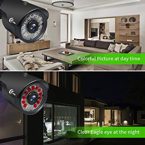XVIM 8CH 1080P Security Camera System Home Security Outdoor 1TB Hard Drive Pre-Install CCTV Recorder 4pcs HD 1920TVL Upgrade Surveillance Cameras with Night Vision Easy Remote Access Motion Alert