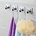 Wall Hooks 4 packs,SAGEME Adhesive Hook Heavy Duty Sticky Wall Hooks Wall Hangers Stick on Hooks 304 Stainless Steel Closets, Coat, Hat,Towel Robe Hook Rack Wall Mount for Bathroom and Bedroom