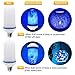 CPPSLEE Upgraded LED Flame Light Bulbs, 4 Modes Flickering Light Bulbs, E26 Base Fire Flame Bulb for Halloween Decorations Outdoor, Christmas Lights Patio Indoor Home Decor (Blue, 2 Pack)