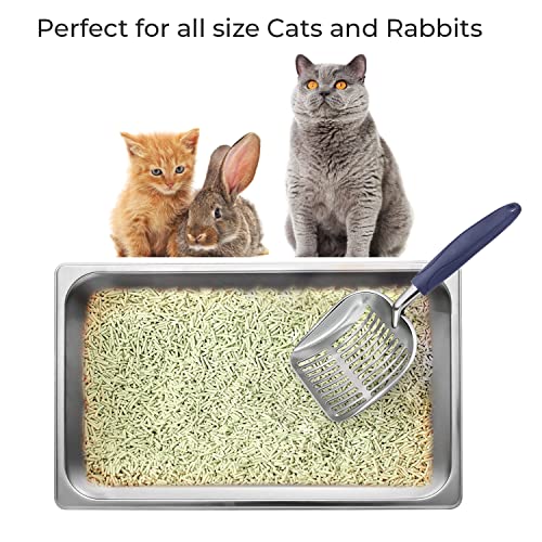 Stainless Steel Cat Litter Box + Cat Litter Scoop, Extra Large Litter