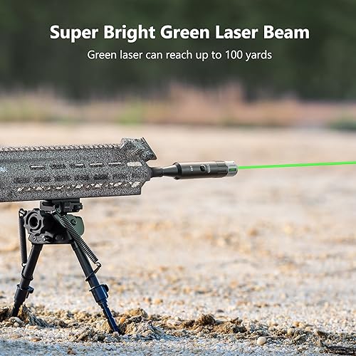 MidTen Green Bore Sight Kit for .17 to 12GA Caliber, Bright Green Dot BoreSighter with Big Press