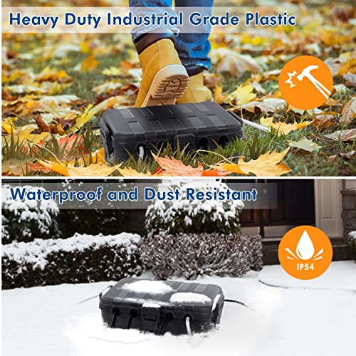 Restmo extra large outdoor waterproof electrical box 4 small outdoor