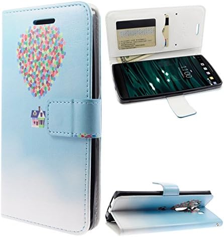 For LG V10 - Balloons Design Wallet Flap Pouch