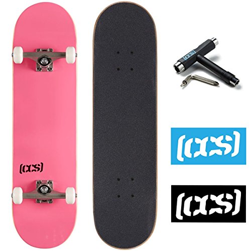 CCS Logo and Natural Wood Skateboard Completes - Fully Assem