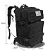 Z ZTDM Military Tactical Backpack, Large 3-Day Assault Pack, 40L/50L Outdoor MOLLE System Rucksack, Bug Out Survival Bag for Camping Hiking, Heavy Duty, Upgraded Waterproof 900D Oxford (40L Black)