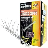 Bird-X STS-10-R Stainless Bird Spikes 10 foot Kit (2 Pack)