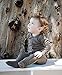 L'ovedbaby Unisex Baby Organic Snap Footie (Bark, 0-3m)