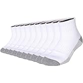 Toe Sole Heel Men’s 10Pack Athletic Socks,Comfy Cotton Full Cushion Casual Ankle Socks
