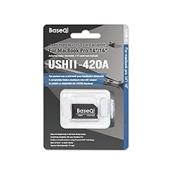 BASEQI UHS-II Aluminum microSD Adapter for 2021 M1