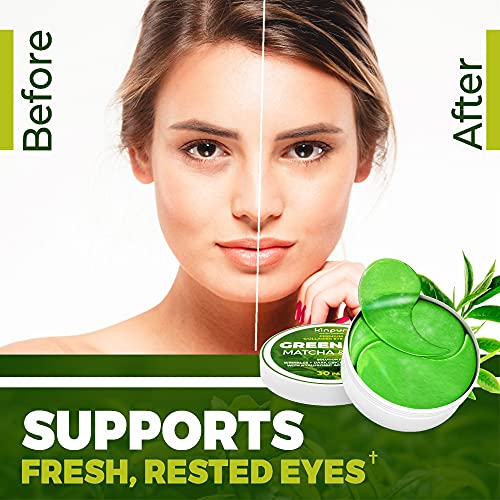 Premium UnderEye Mask for Dark Circles, Puffiness, and Eye Bags with Green Tea Matcha