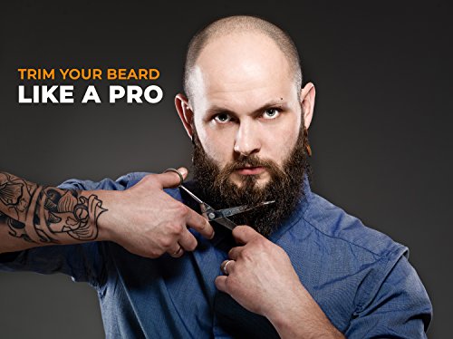 BEST DEAL Beard and Mustache Scissors w/Comb and Synthetic Leather Case Professional Sharp Surgical Grade Steel for Trimming, Grooming, Cutting Mustache, Beards & Eyebrows Hair