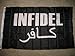 3'x5' INFIDEL Flag War Vet USA Iraq Afghanistan Veteran Arabic and English 3X5