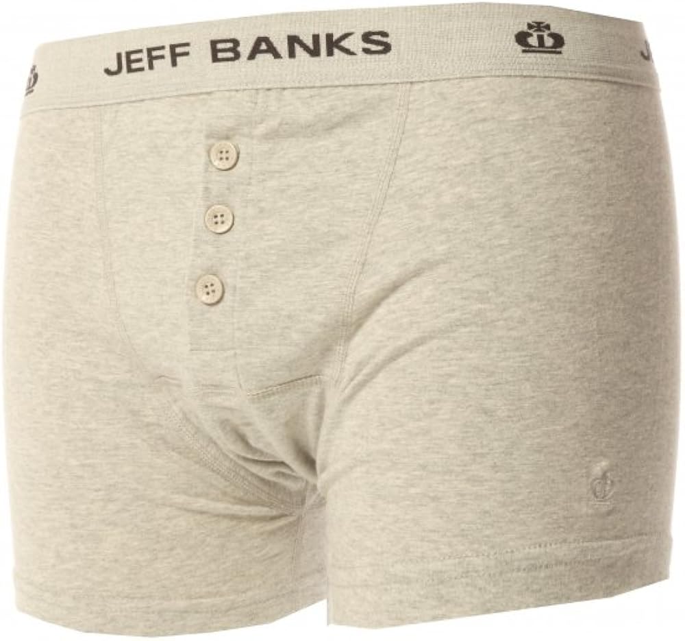 Jeff Banks Mens Leeds Buttoned Cotton Boxer Shorts Pack of 1 Amazon.co