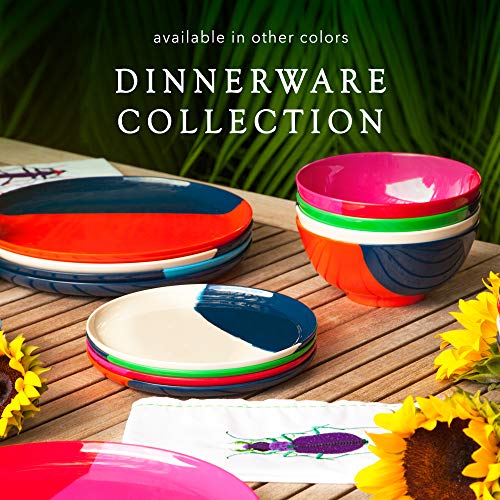 Melamine Side Plates Set of 4, Chip and BreakResistant, Durable Salad