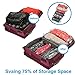 Travel Compression Bags for Travel, Camping and Home Storage, JHS-Tech Travel Saving Space Bags Roll-up Compression Bags, Pack of 8 Bags(2 x Small,Medium,Large,Jumbo), No Vacuum or Pump Needed