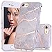 iPhone 7 Case, iPhone 8 Case, Rose Gold Gray Marble Design Case, BAISRKE Slim Flexible Matte Soft TPU Bumper Shockproof Rubber Silicone Skin Cover Case for iPhone 7 (2016) / iPhone 8 (2107)