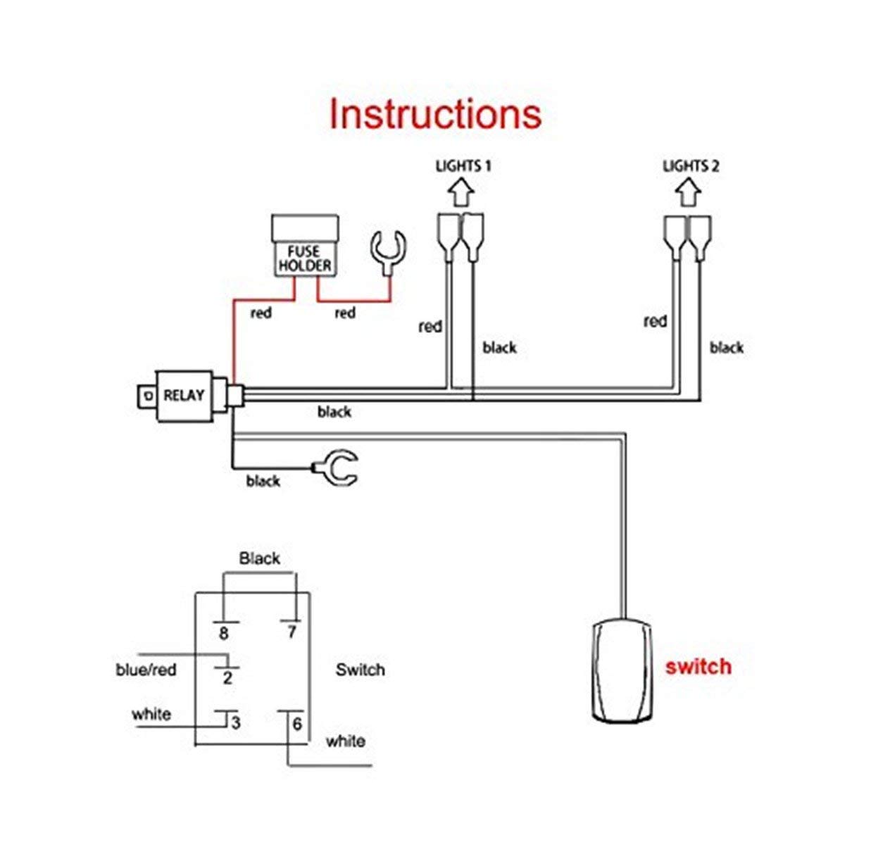 Amazon.com: LED Light Bar Rocker Switch for UTV Polaris Ranger RZR Can Am  Commander Maverick: Automotive