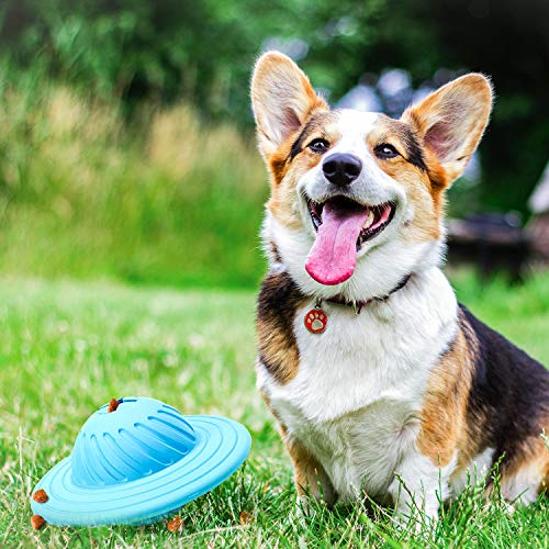 image for Wisedom Dog Treat Ball IQ Interactive Food Dispensing Puzzle Toys for 