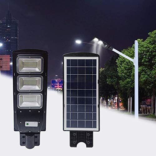 TAIMIKO 60W Solar Street Light, Parking Lot Lights 20000mAH Iron Phosphate Battery LED Street Light, Wireless-Waterproof IP65-Light/PIR Motion Sensor for Garage,Patio,Garden,Driveway (60W) - Thumbnail 3