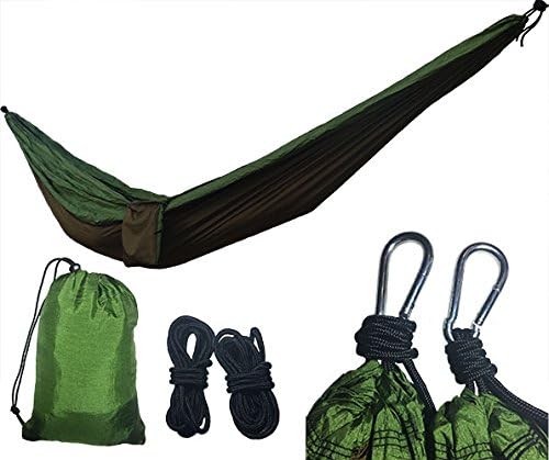 Artemis Camping Double Camping/Hiking Hammock - Parachute Nylon Lightweight Portable Hammock - Good for Home, Hiking, Camping, and Beach