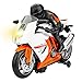 GPTOYS Motorcycle Toddler Toy Car for 2 3 4 5 Year Old Boys Girls Birthday Gift Preschool Games, Bump and Go Action Car with Light & Music