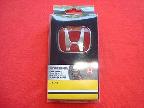 TKXT Red Steering Wheel Decorative Logo Cover Sticker Is Due Apply to For Honda（1 Pcs）