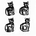 BEADTIN Black Opaque 25mm Cat Pony Beads (24pc)