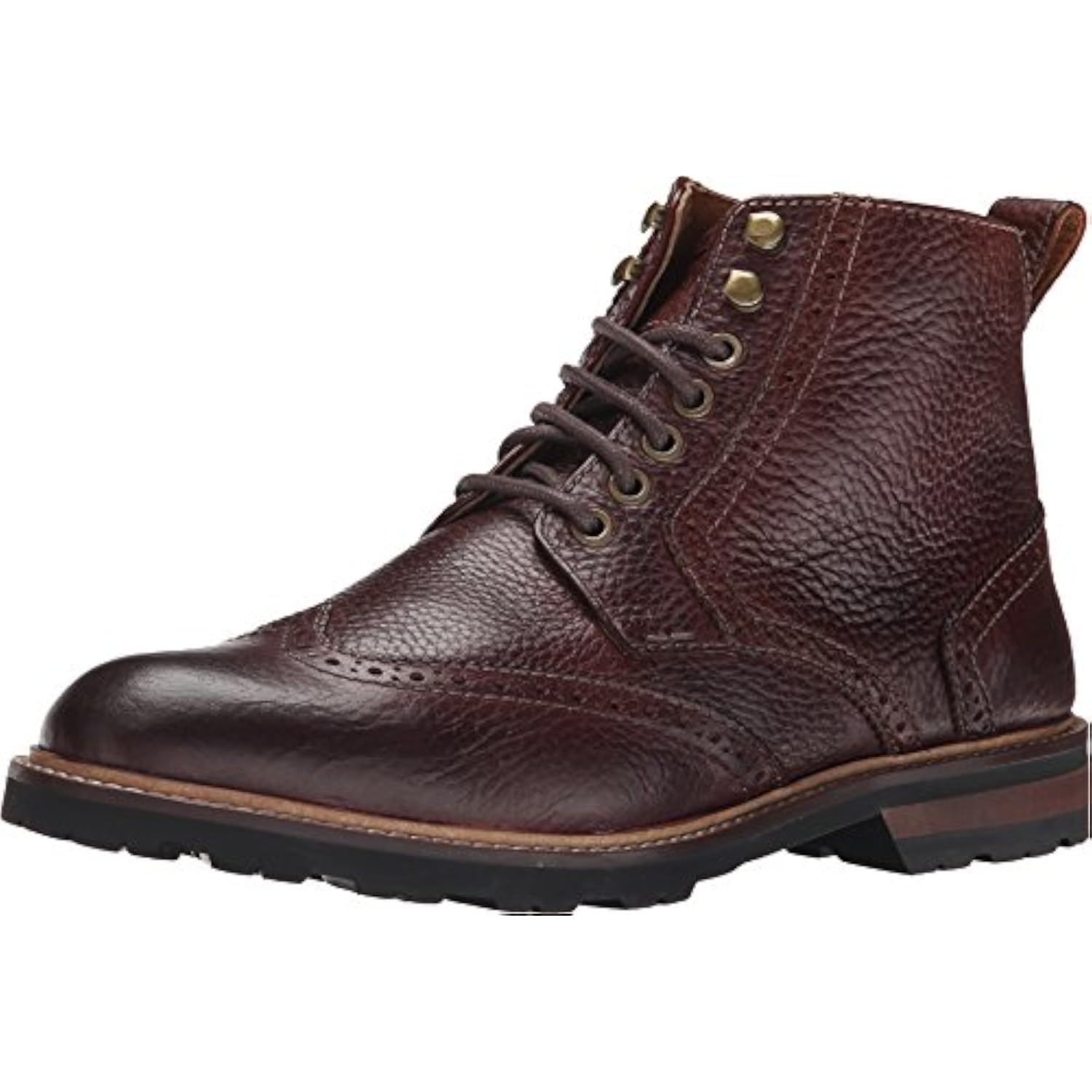 Florsheim Kilbourn Wing Tip Chukka Boot Brown Milled Leather  display picture 1