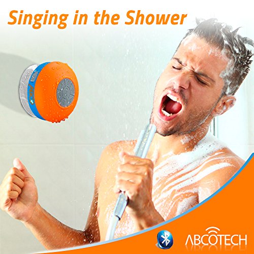 Bluetooth-Shower-Speaker--FM-RADIO--Water-Resistant--Wireless-and-Hands-Free-speaker-phone-with-Suction-Cup--Auto-Pairing-Feature--Compatible-with-all-Bluetooth-devices