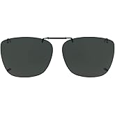 Dioptics unisex-adult Solar Shield M Rec Clip on Sunglasses Rectangular Clip On Sunglasses