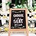 Wooden Decorative Tabletop A-Frame Double-Sided Kitchen Chalkboard Sign 12