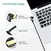 CHOETECH USB C to HDMI Cable(4K@60Hz) 90 Degree USB Type C to HDMI Cable Braided (6ft/1.8M) Thunderbolt 3 Compatible with MacBook Pro/MacBook Air/iPad Pro, Surface Book 2, Samsung Galaxy Note 9/S9