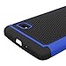 LG G Stylo Case, LK Drop Protection Shock-Absorption Impact Resistant Hybrid Dual Layer Armor Defender Protective Case Cover for LG G Stylo (Blue)