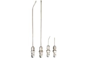 4 Pack High Pressure Washer Nozzle Kit, 1/4 Inch Quick Connect Stainless Steel Extension Spray Tips for Washing Machine Drum 