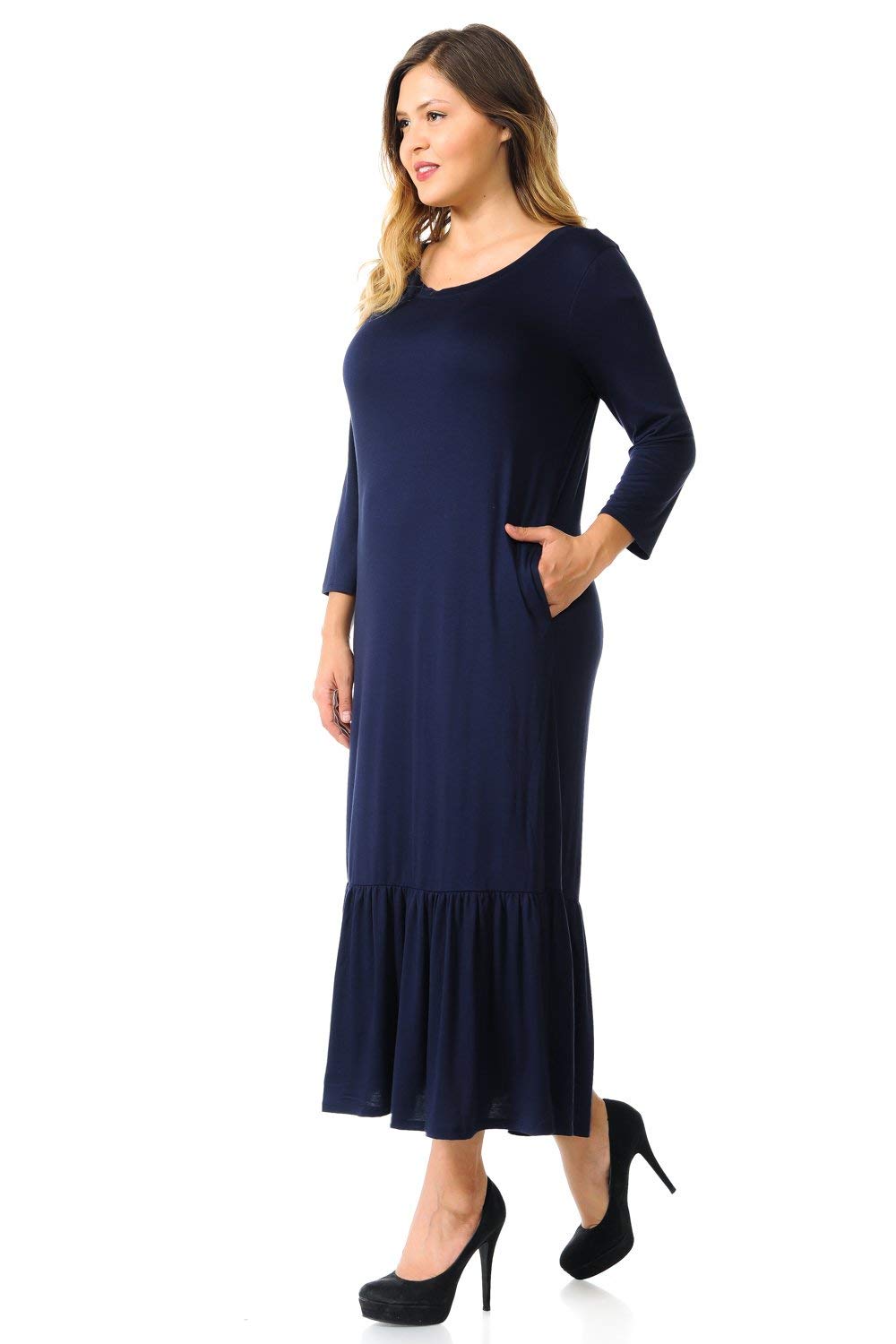 plus size pastel blue dress